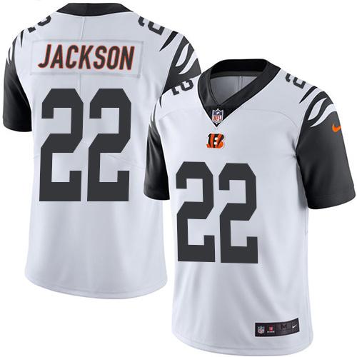 Nike Bengals #22 William Jackson White Men's Stitched NFL Limited Rush Jersey